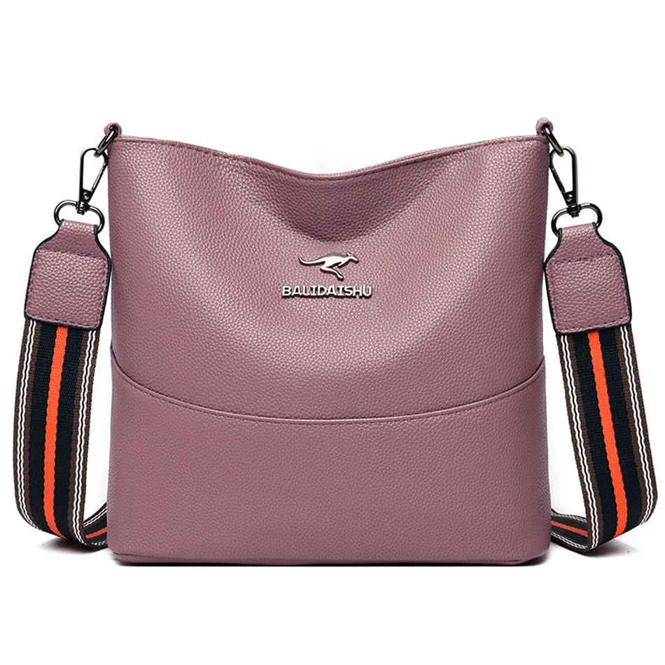 Bolsa crossbody de couro macio para mulheres, bolsa de luxo, designer feminina, bolsa de mão casual, ombro, bolsa de couro legítimo, bolsa transversal