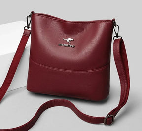 Bolsa crossbody de couro macio para mulheres, bolsa de luxo, designer feminina, bolsa de mão casual, ombro, bolsa de couro legítimo, bolsa transversal