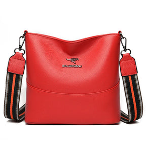 Bolsa crossbody de couro macio para mulheres, bolsa de luxo, designer feminina, bolsa de mão casual, ombro, bolsa de couro legítimo, bolsa transversal