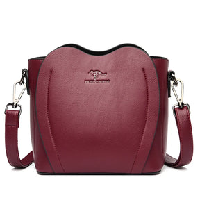 Bolsa crossbody de couro macio para mulheres, bolsa de luxo, designer feminina, bolsa de mão casual, ombro, bolsa de couro legítimo, bolsa transversal