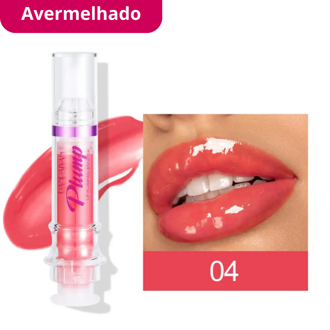 Brilho Labial Transparente Hidratante, Líquido Plumping Durável, Frutas, Mel, Óleo, Hidratante, Esfoliante, Bálsamo, aumento de lábios, gloss com acido hialurônico