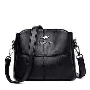 Bolsa de Ombro de Couro Genuíno para Mulheres, Bolsas Designer de Luxo, Casual, bolsa feminina 2023