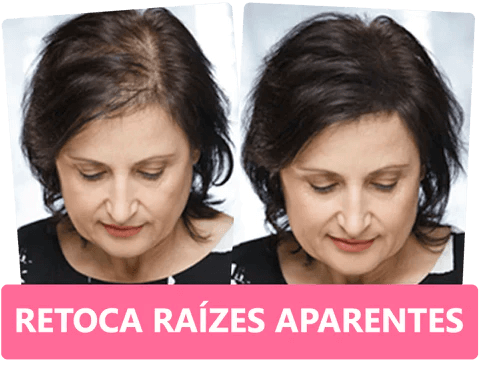 Top Hair - Maquiagem capilar em Pó - Com Queratina - tintura em pó, maquiagem de cabelo, maquiagem de cabelo em pó