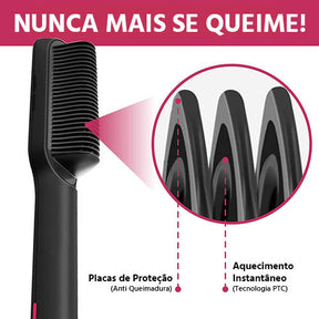 escova alisadora de cabelo 5 em 1, Escova alisadora de cabelo 3 em 1, Escova alisadora, Chapinha, promoção chapinha, escova elétrica