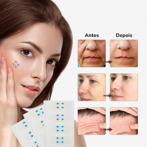 Adesivos faciais de levantamento invisíveis, remendo facial fino transparente, ferramentas em forma de V, rugas de dobras na pele, fita adesiva, fita de lifting invisível